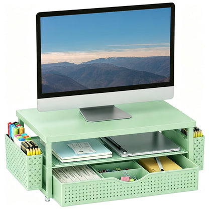 gianotter Monitor Stand with Drawer and 2 Pen Holders