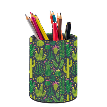 Leopard Print Pen Holder Pencil Cup for Desk Organizer