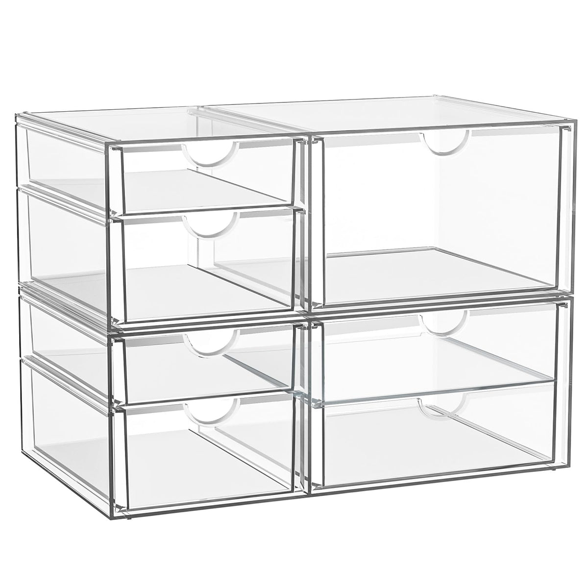 YFXCVSL Acrylic Makeup Organizer with 19 Drawers,Storage Drawer Organizer