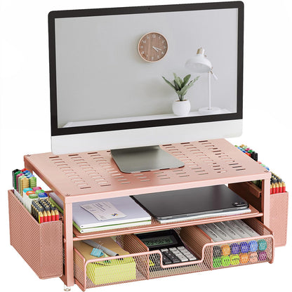 gianotter Monitor Stand with Drawer and 2 Pen Holders