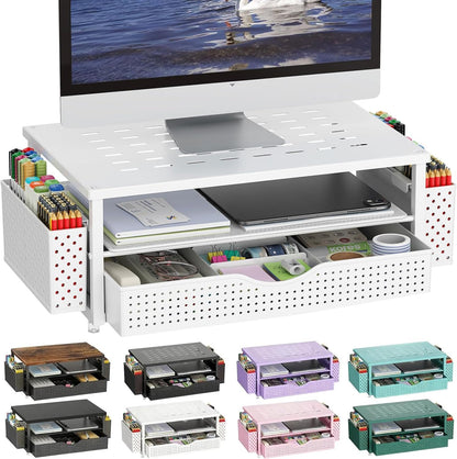 gianotter Monitor Stand with Drawer and 2 Pen Holders