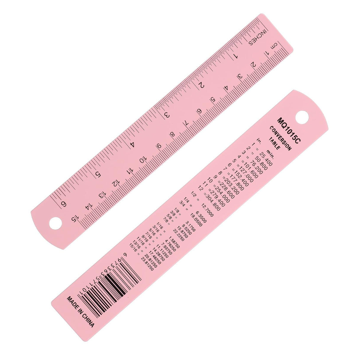 PATIKIL 30cm/12 inch Metal Ruler, Aluminum Alloy Metric Ruler with Inches and Centimeters Precision Measuring for Office Engineering Drafting, Purple