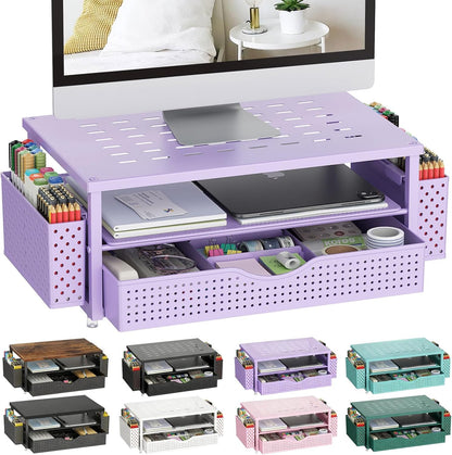 gianotter Monitor Stand with Drawer and 2 Pen Holders