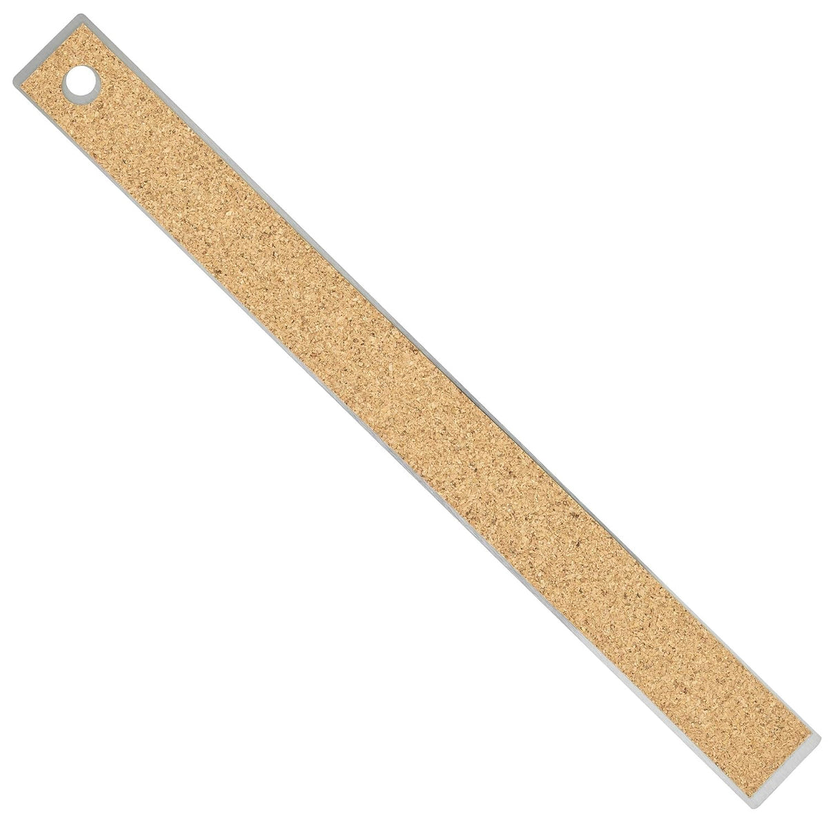 Pacific Arc Stainless Steel Ruler with Inch and Pica Measurements, 12 Inches Cork Backed