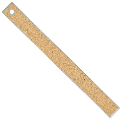 Pacific Arc Stainless Steel Ruler with Inch and Pica Measurements, 12 Inches Cork Backed