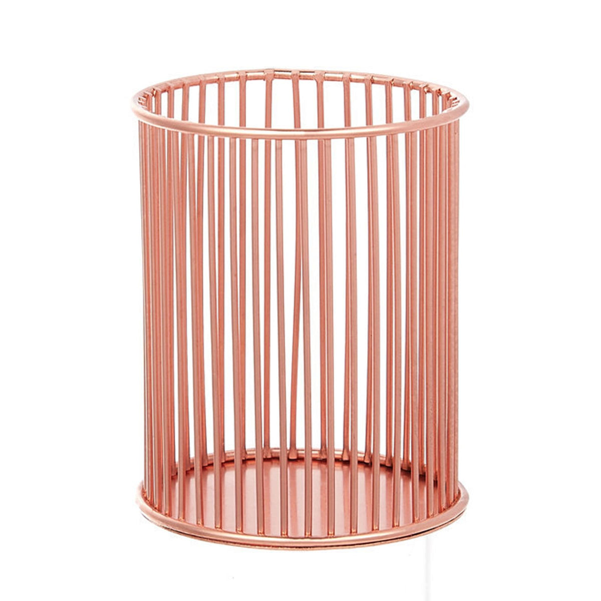 Gold Metal Pen Holder Cup for Desk Makeup Brushes Pencil Holders Home Office Organizer