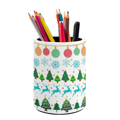 Leopard Print Pen Holder Pencil Cup for Desk Organizer