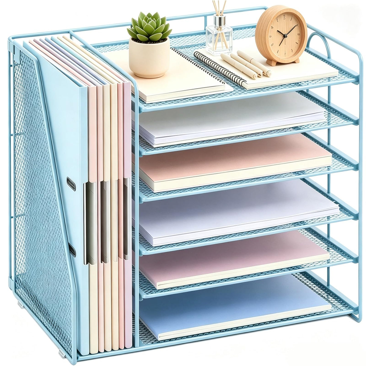 gianotter 4-Tier Paper Organizer With Magazine Holder