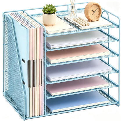 gianotter 4-Tier Paper Organizer With Magazine Holder