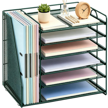 gianotter 4-Tier Paper Organizer With Magazine Holder
