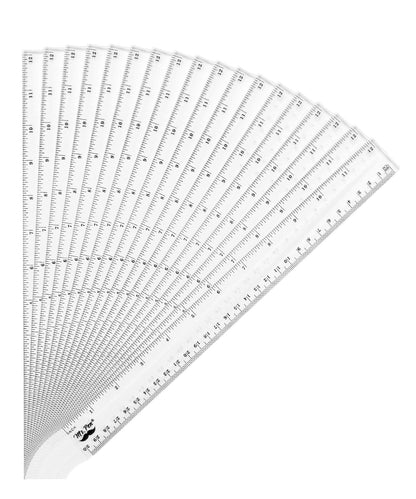 Mr. Pen- Plastic Rulers, 6 Inch, 3 Pack, Easy-to-Read Markings
