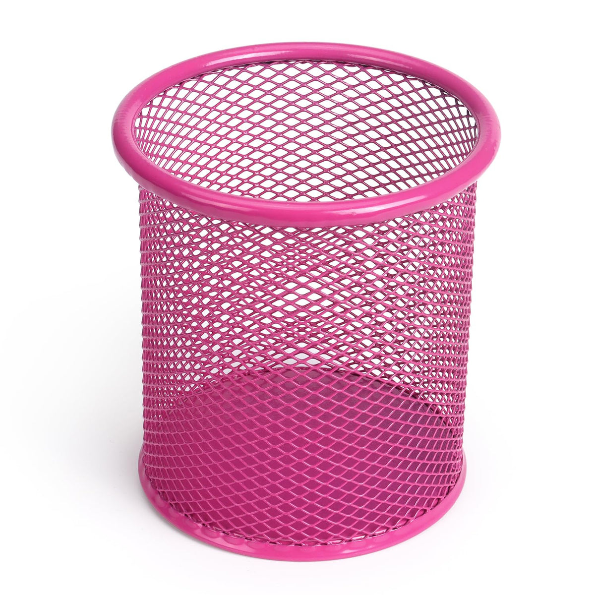 Tamaki Pen Holder Cup for Desk, Wire Mesh Pencil Cup Holder, Purple
