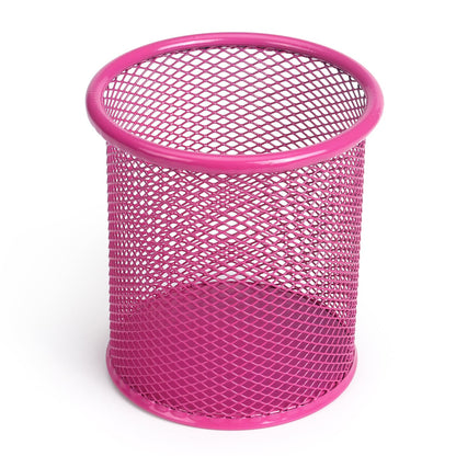 Tamaki Pen Holder Cup for Desk, Wire Mesh Pencil Cup Holder, Purple
