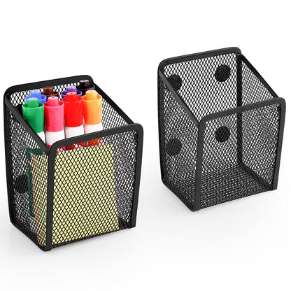 Magnetic Pencil Holder Whiteboard Pen Holder Locker Accessories (2-Slot*1)