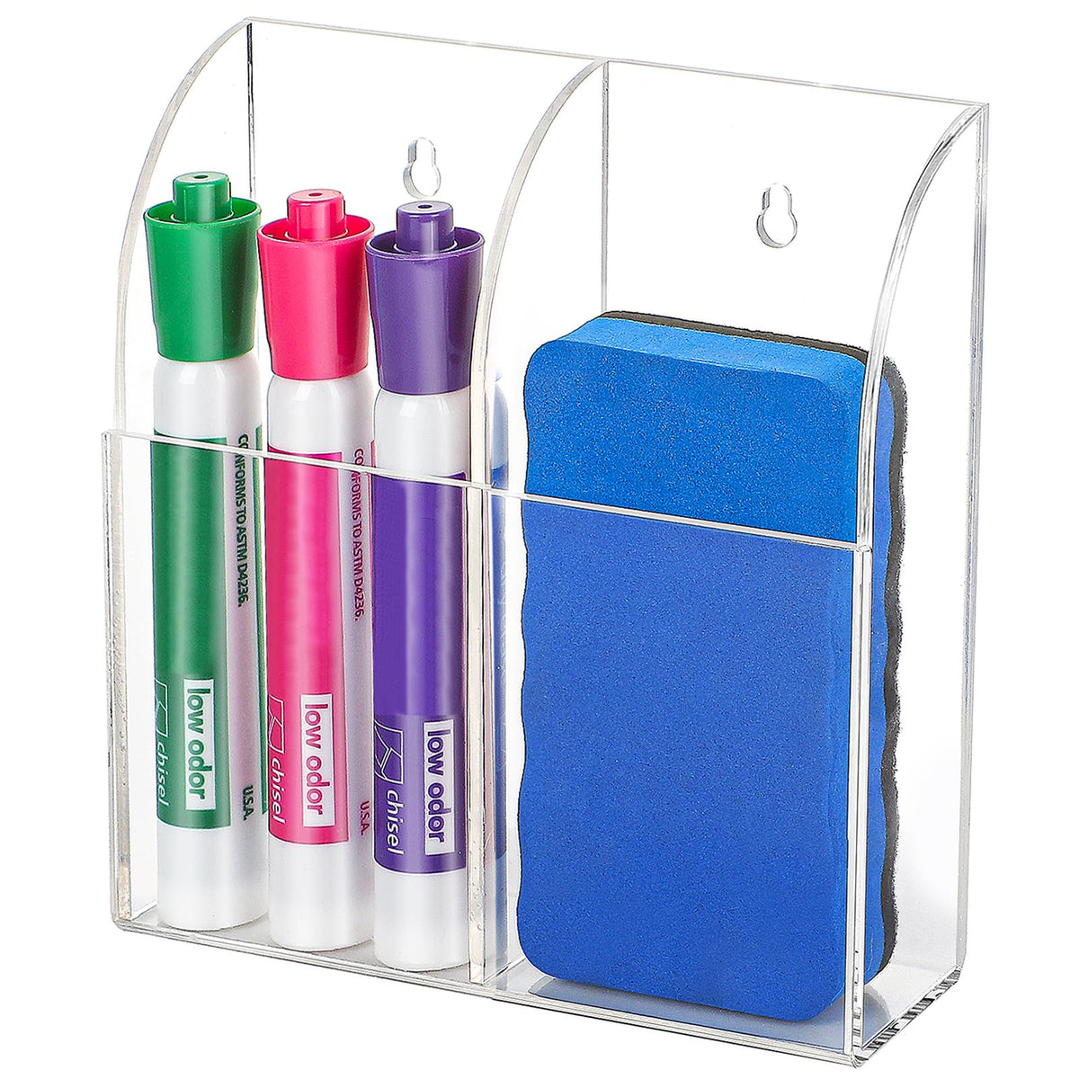 MaxGear Pen Holder for Desk 3 Pack,Mesh Metal, Non-Slip EVA Pad, 3.7’’ Tall