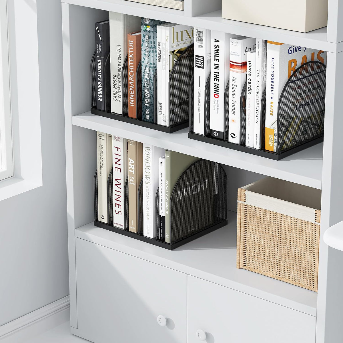 gianotter Desktop File Organizer with 5 Compartments