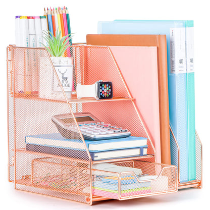 Topwey 360 Rotating Pencil/Pen Holder for Desk in Black