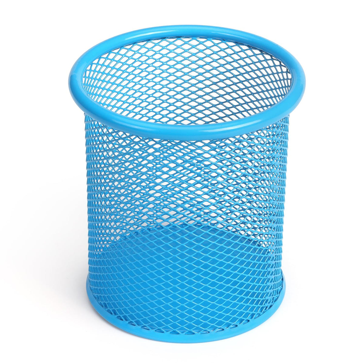 Tamaki Pen Holder Cup for Desk, Wire Mesh Pencil Cup Holder, Purple