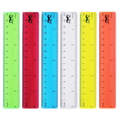 Mr. Pen- Plastic Rulers, 12 Inch, 3 Pack, Easy-to-Read Markings