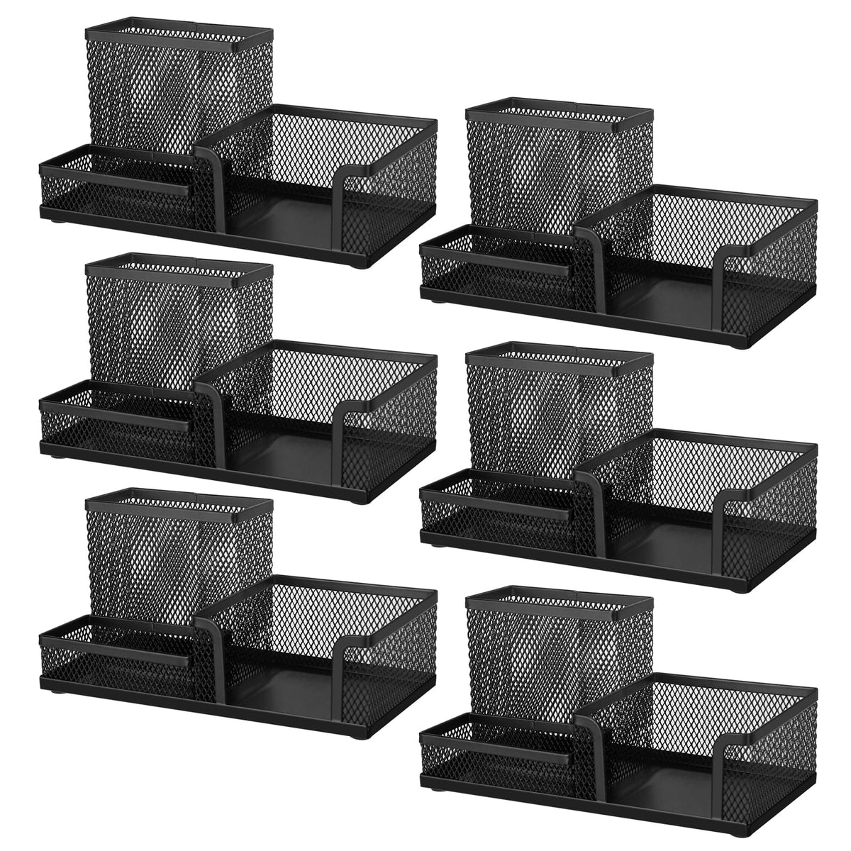 Comix Mesh Pen Holder, Desk Organizer for Home Office, Black