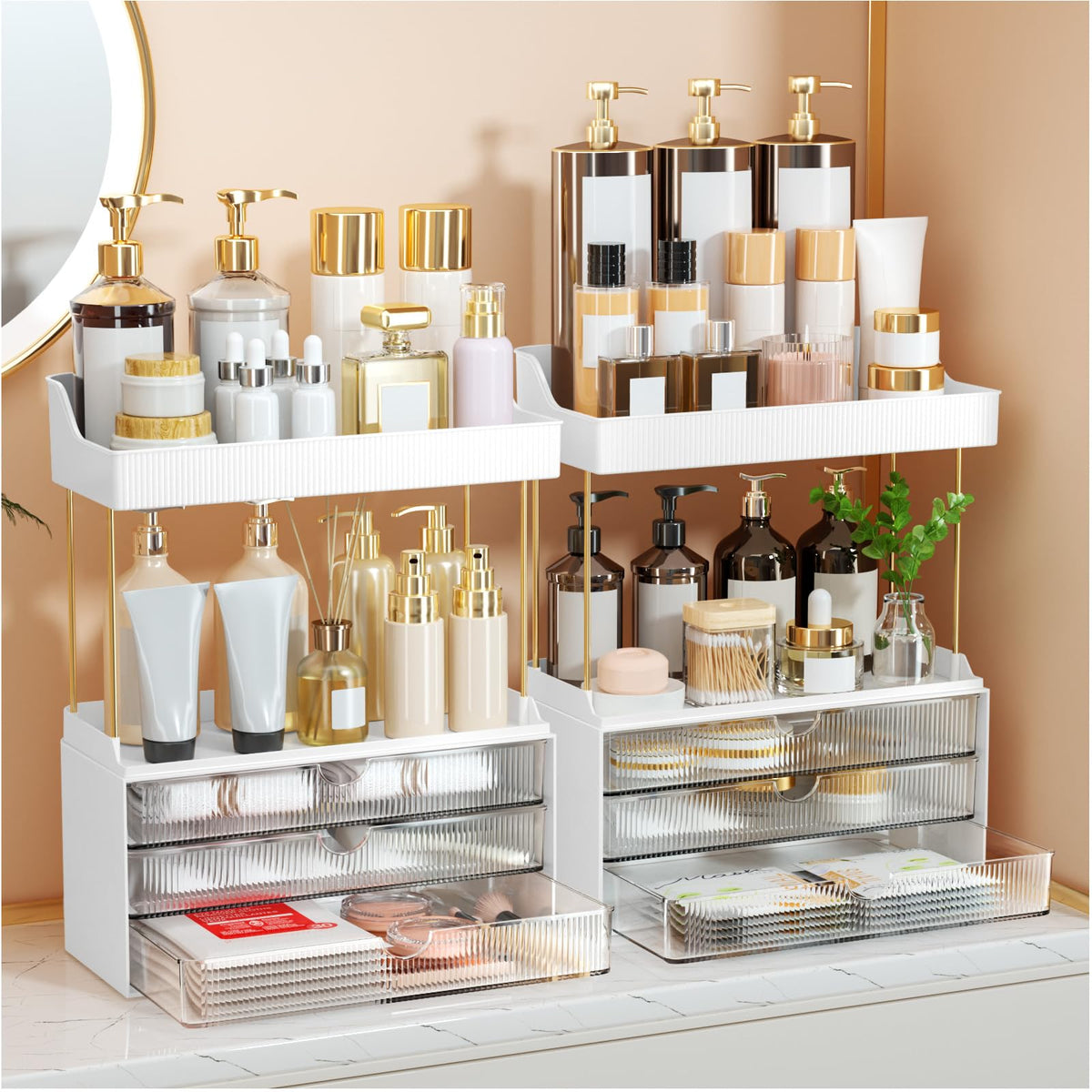 StorBin Arcylic 5-Tier Makeup & Skincare Organizer for Vanity, Bath