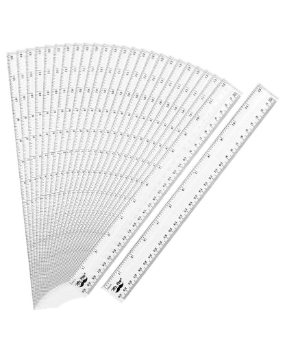 Mr. Pen- Plastic Rulers, 6 Inch, 3 Pack, Easy-to-Read Markings