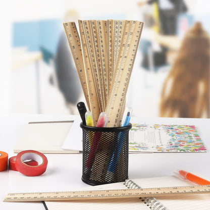 ZZTX 3 Pack Wooden Ruler 12 Inch（30 cm)